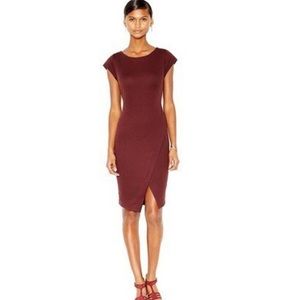 Bar III Ribbed Envelope BodyCon Dress Cap Sleeve